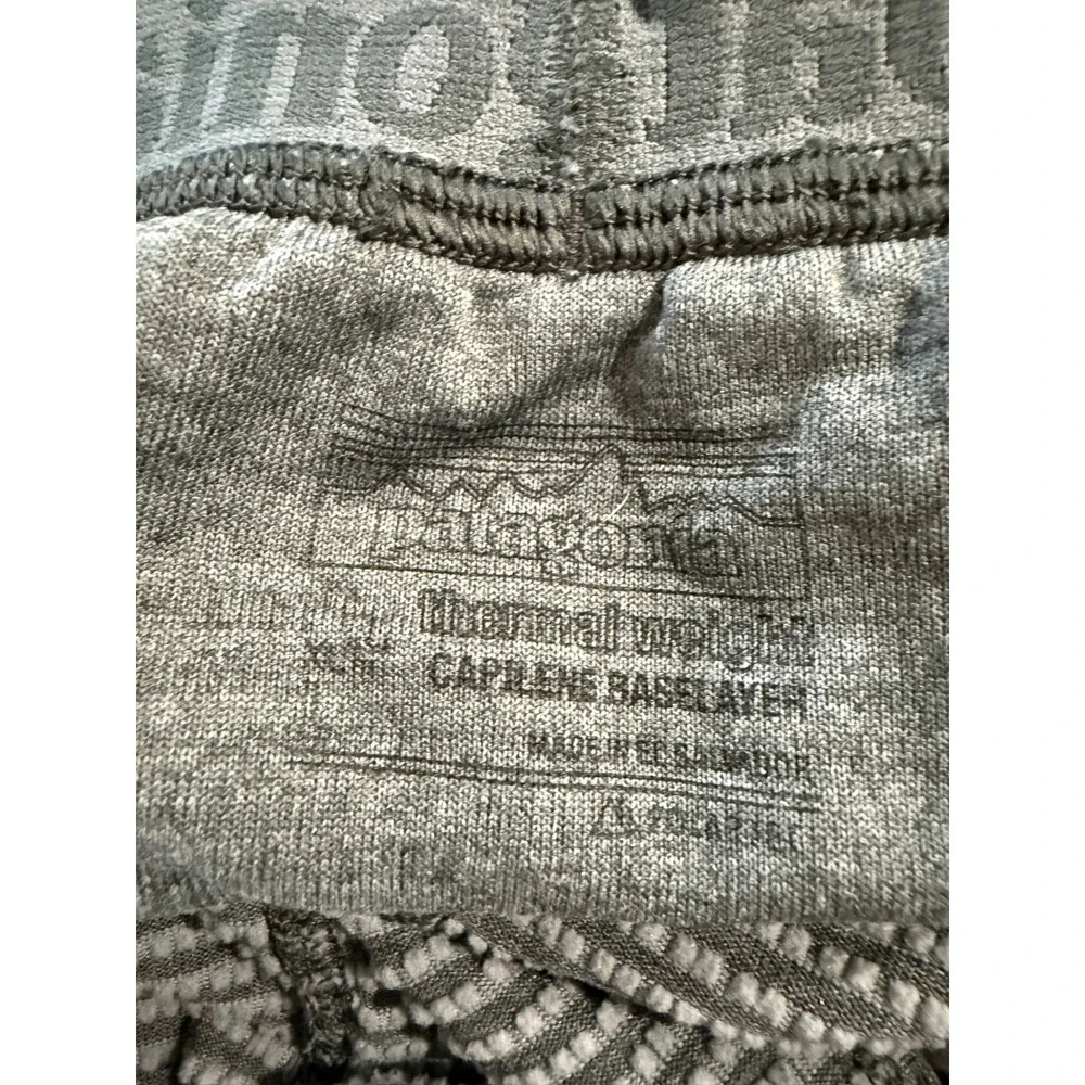 Patagonia Mens Capilene Thermal Weight Baselayer Pants Gray Polartec xl